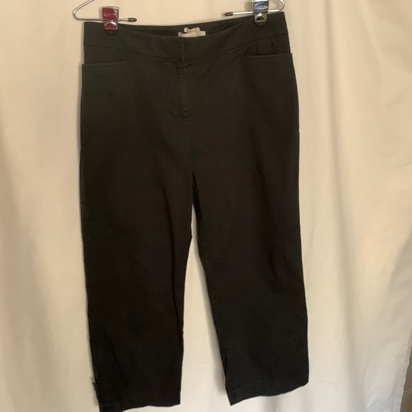 Talbots Summer black crop pants size 8 - great price! - Picture 2 of 10